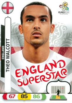 2012 Panini Adrenalyn XL Euro - UK Edition Variations #NNO Theo Walcott Front