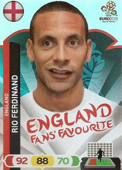 2012 Panini Adrenalyn XL Euro - UK Edition Variations #NNO Rio Ferdinand Front