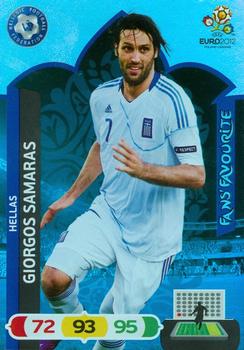 2012 Panini Adrenalyn XL Euro - Fans' Favourites #NNO Georgios Samaras Front