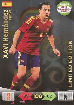 2013 Panini Adrenalyn XL Road to 2014 FIFA World Cup Brazil - Limited Editions #NNO Xavi Hernandez Front
