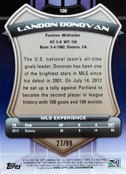 2013 Topps MLS - Purple #100 Landon Donovan Back