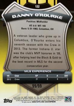 2013 Topps MLS - Purple #122 Danny O'Rourke Back