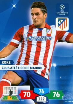 2013-14 Panini Adrenalyn XL UEFA Champions League #59 Koke Front