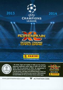2013-14 Panini Adrenalyn XL UEFA Champions League #5 Club Atletico De Madrid Back