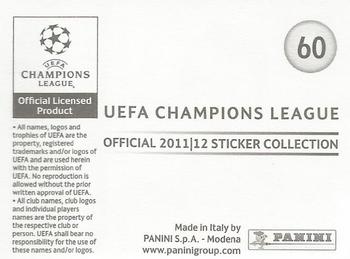 2011-12 Panini UEFA Champions League Stickers #60 Federico Fernandez Back