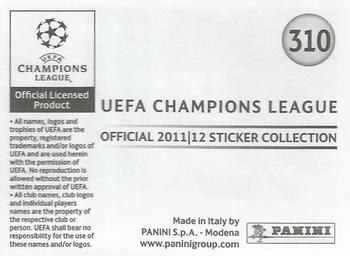 2011-12 Panini UEFA Champions League Stickers #310 Roberto Soldado Back