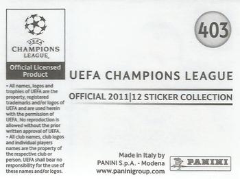 2011-12 Panini UEFA Champions League Stickers #403 Kevin Grosskreutz Back