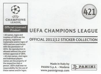 2011-12 Panini UEFA Champions League Stickers #421 Joao Moutinho Back