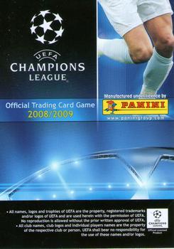 2008-09 Panini UEFA Champions League TCG #108 Raul Meireles Back