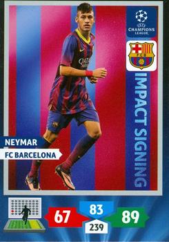 2013-14 Panini Adrenalyn XL UEFA Champions League - Impact Signings #NNO Neymar Front