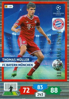2013-14 Panini Adrenalyn XL UEFA Champions League - Fans' Favourites #NNO Thomas Muller Front