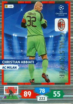 2013-14 Panini Adrenalyn XL UEFA Champions League - Goal Stoppers #NNO Christian Abbiati Front
