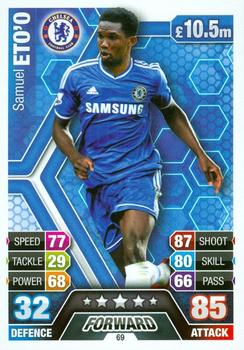 2013-14 Topps Match Attax Premier League #69 Samuel Eto'o Front