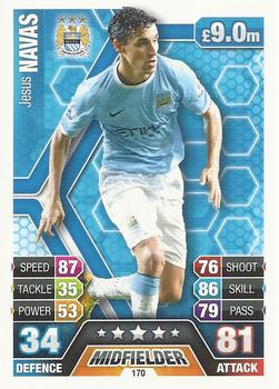 2013-14 Topps Match Attax Premier League #170 Jesus Navas Front