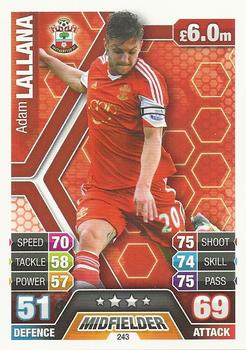 2013-14 Topps Match Attax Premier League #243 Adam Lallana Front