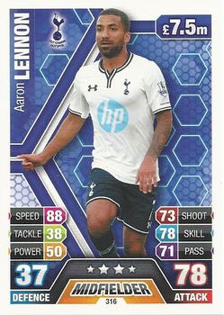 2013-14 Topps Match Attax Premier League #316 Aaron Lennon Front