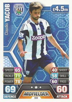 2013-14 Topps Match Attax Premier League #333 Claudio Yacob Front