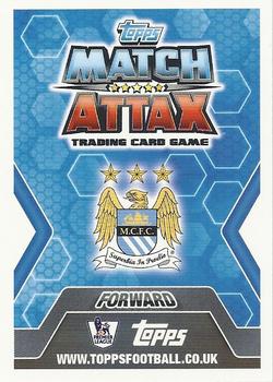 2013-14 Topps Match Attax Premier League #390 Alvaro Negredo Back