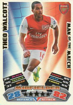 2011-12 Topps Match Attax Premier League Extra #M1 Theo Walcott Front