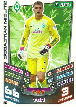 2013-14 Topps Match Attax Bundesliga #56 Sebastian Mielitz Front