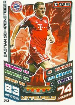 2013-14 Topps Match Attax Bundesliga #243 Bastian Schweinsteiger Front