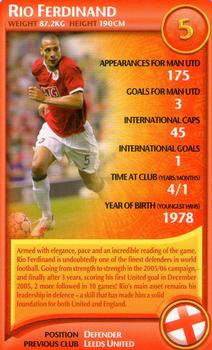 2007 Top Trumps Specials Manchester United #NNO Rio Ferdinand Front