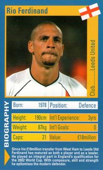 2003 Top Trumps World Football Stars #NNO Rio Ferdinand Front