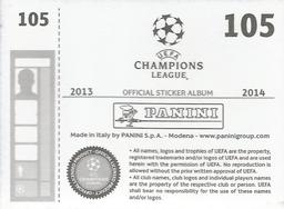 2013-14 Panini UEFA Champions League Stickers #105 Andrea Pirlo Back