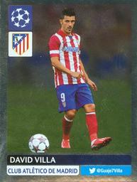 2013-14 Panini UEFA Champions League Stickers #299 David Villa Front