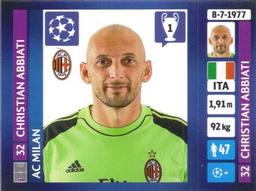 2013-14 Panini UEFA Champions League Stickers #563 Christian Abbiati Front