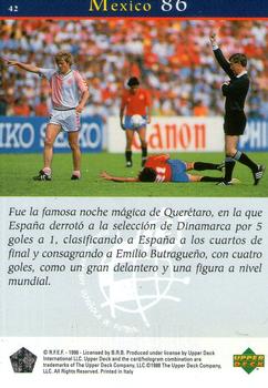 1997 Upper Deck Seleccion Espanola Box Set #42 MEXICO 86 Back
