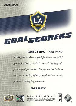 2008 Upper Deck MLS - Goal Scorers #GS-20 Carlos Ruiz Back