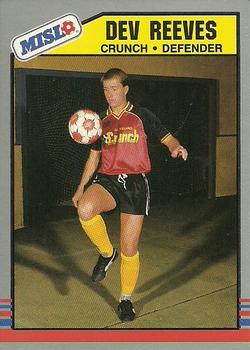 1989-90 Pacific MISL #105 Dev Reeves Front