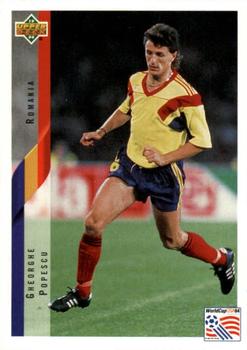 1994 Upper Deck World Cup Contenders English/German #202 Gheorghe Popescu Front