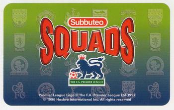 1996 Subbuteo Squads Premier League #NNO Shay Given Back