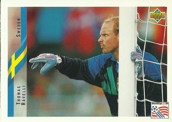 1994 Upper Deck World Cup Contenders English/Spanish #86 Thomas Ravelli Front