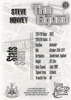 1999 Futera Newcastle United Fans' Selection #17 Steve Howey Back