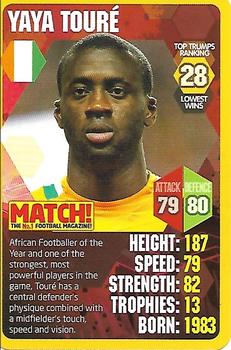 2013 Top Trumps Match World Football Stars #28 Yaya Toure Front