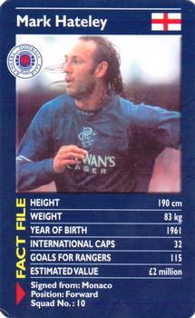 2001 Top Trumps Rangers #NNO Mark Hateley Front
