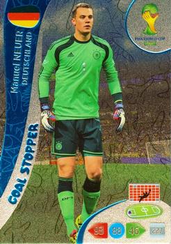 2014 Panini Adrenalyn XL FIFA World Cup Brazil #NNO Manuel Neuer Front