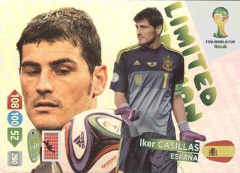 2014 Panini Adrenalyn XL FIFA World Cup Brazil - Limited Edition #NNO Iker Casillas Front