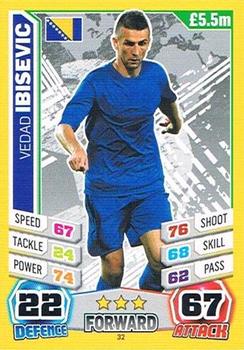 2014 Topps Match Attax World Stars #32 Vedad Ibisevic Front