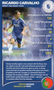 2008 Top Trumps Specials Chelsea #NNO Ricardo Carvalho Front