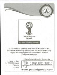 2014 Panini FIFA World Cup Brazil Stickers #68 Nikica Jelavic Back