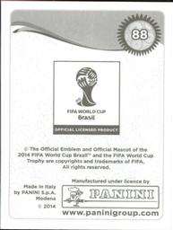 2014 Panini FIFA World Cup Brazil Stickers #88 Moises Munoz Back