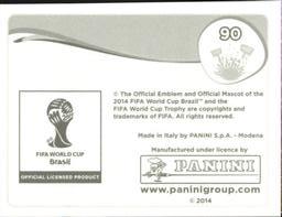 2014 Panini FIFA World Cup Brazil Stickers #90 Cameroon Team Back