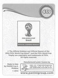 2014 Panini FIFA World Cup Brazil Stickers #439 Senad Lulic Back