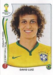 2014 Panini FIFA World Cup Brazil Stickers #36 David Luiz Front