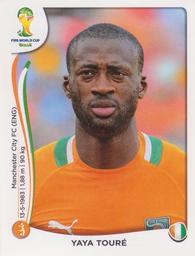 2014 Panini FIFA World Cup Brazil Stickers #231 Yaya Toure Front