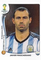 2014 Panini FIFA World Cup Brazil Stickers #421 Javier Mascherano Front